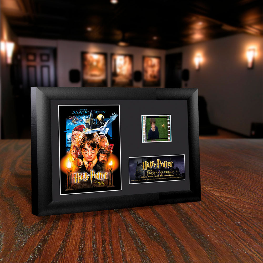 Harry Potter And The Sorcerers Stone (Movie Poster) Minicell FilmCells Framed Desktop Presentation USFC6400