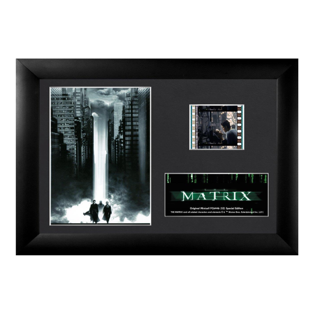 The Matrix (Neo, Trinity, & Morpheus) Minicell FilmCells™ Framed Desktop Presentation USFC6446