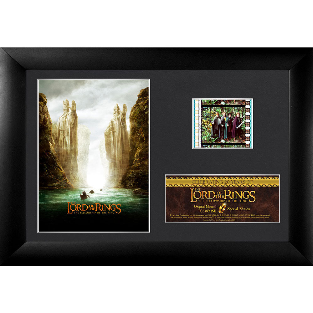 Lord of the Rings Fellowship of the Ring (20th Anniversary) Minicell FilmCells Framed Desktop Presentation USFC6489