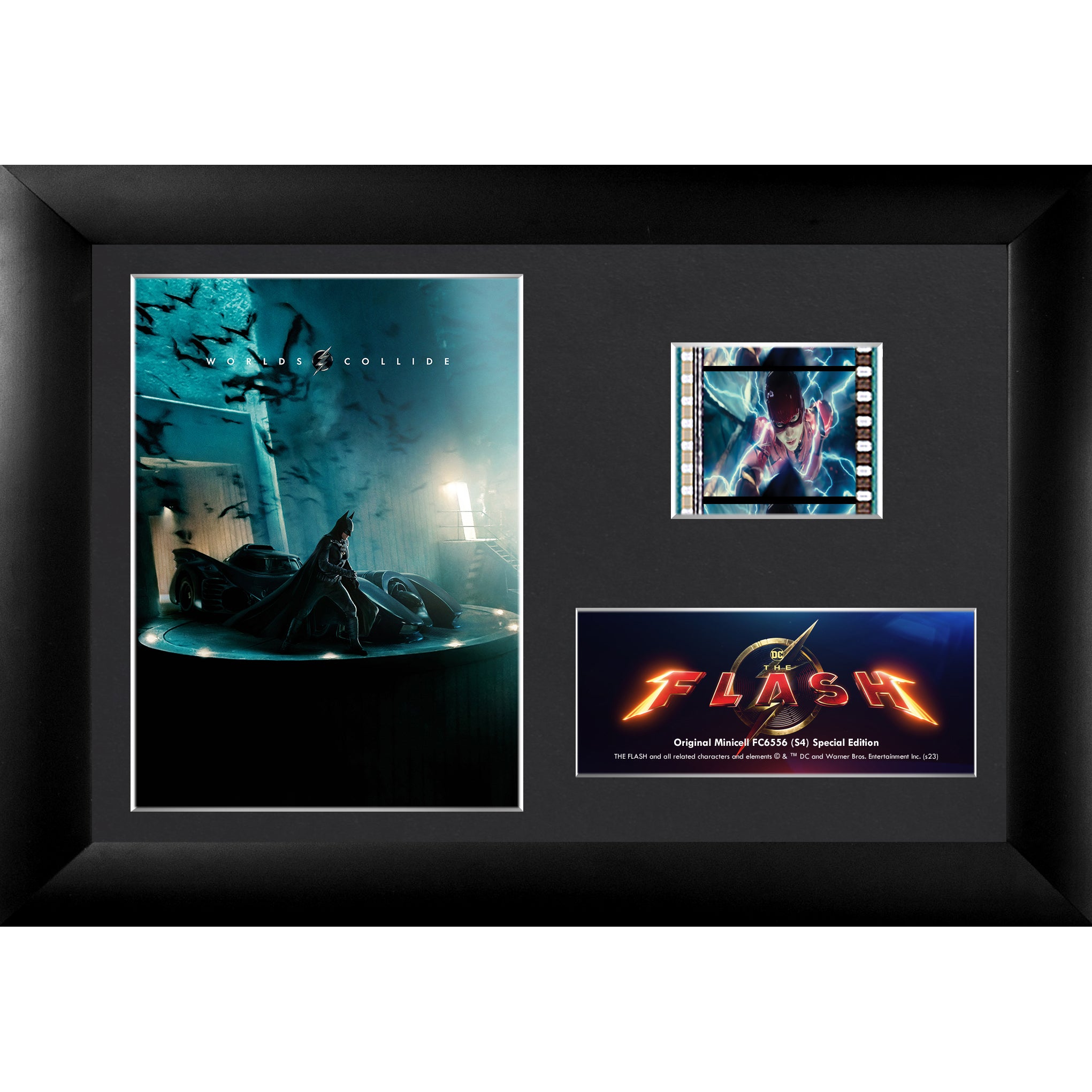 The Flash Movie (The Batcave) Minicell FilmCells Framed Desktop Presentation USFC6556