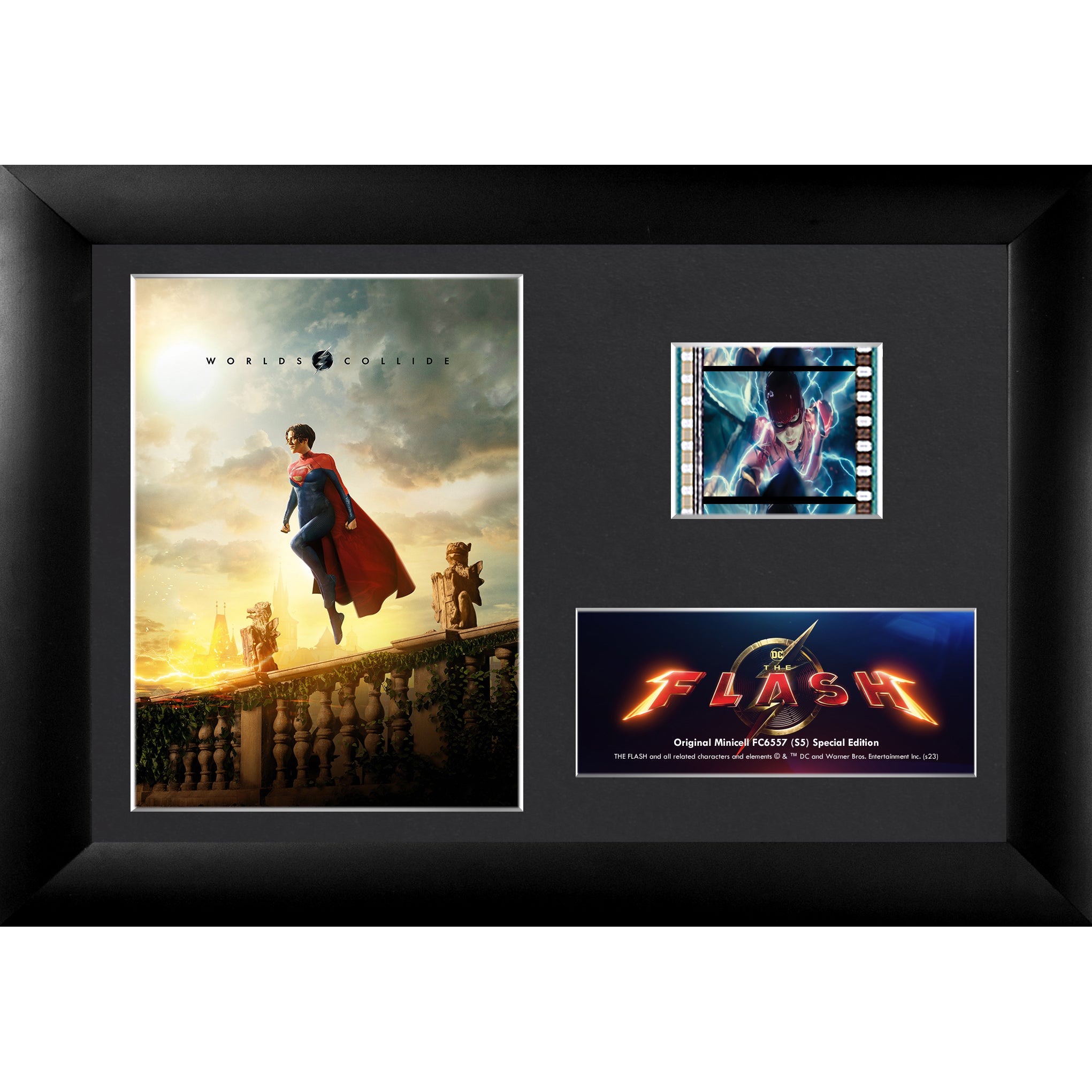 The Flash Movie (Supergirl) Minicell FilmCells Framed Desktop Presentation USFC6557