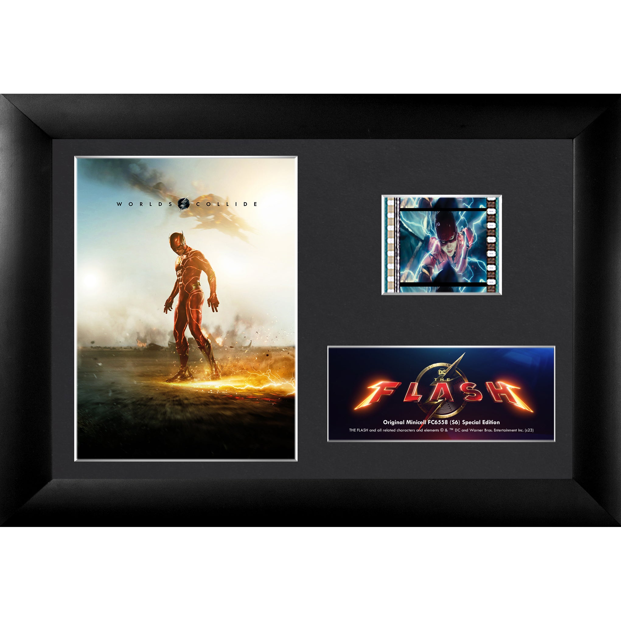 The Flash Movie (Worlds Collide) Minicell FilmCells Framed Desktop Presentation USFC6558