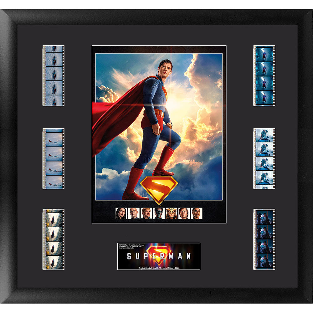 Superman (2025) (Symbol of Hope) FilmCells™ Presentation Limited Edition Montage Framed Art USFC6608