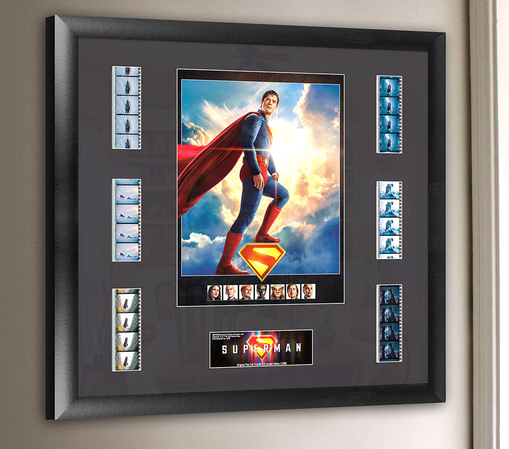 Superman (2025) (Symbol of Hope) FilmCells™ Presentation Limited Edition Montage Framed Art USFC6608
