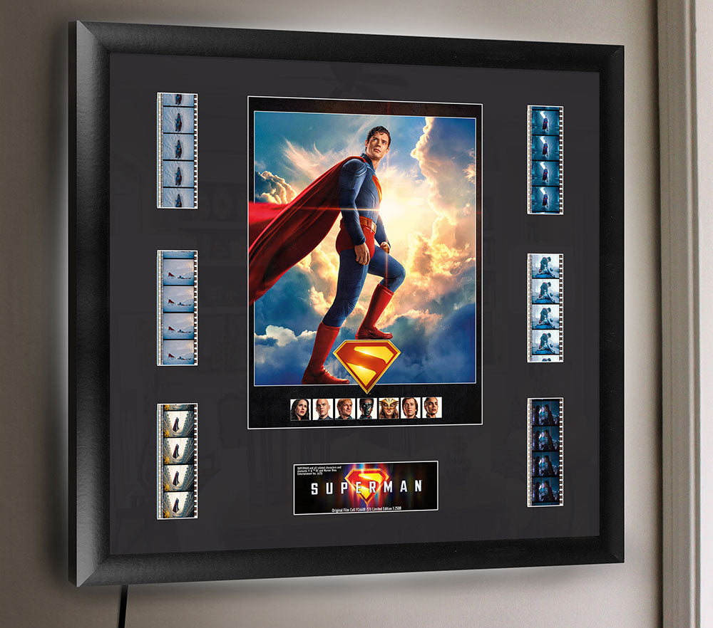 Superman (2025) (Symbol of Hope) FilmCells™ Presentation Limited Edition Montage Framed Art USFC6608