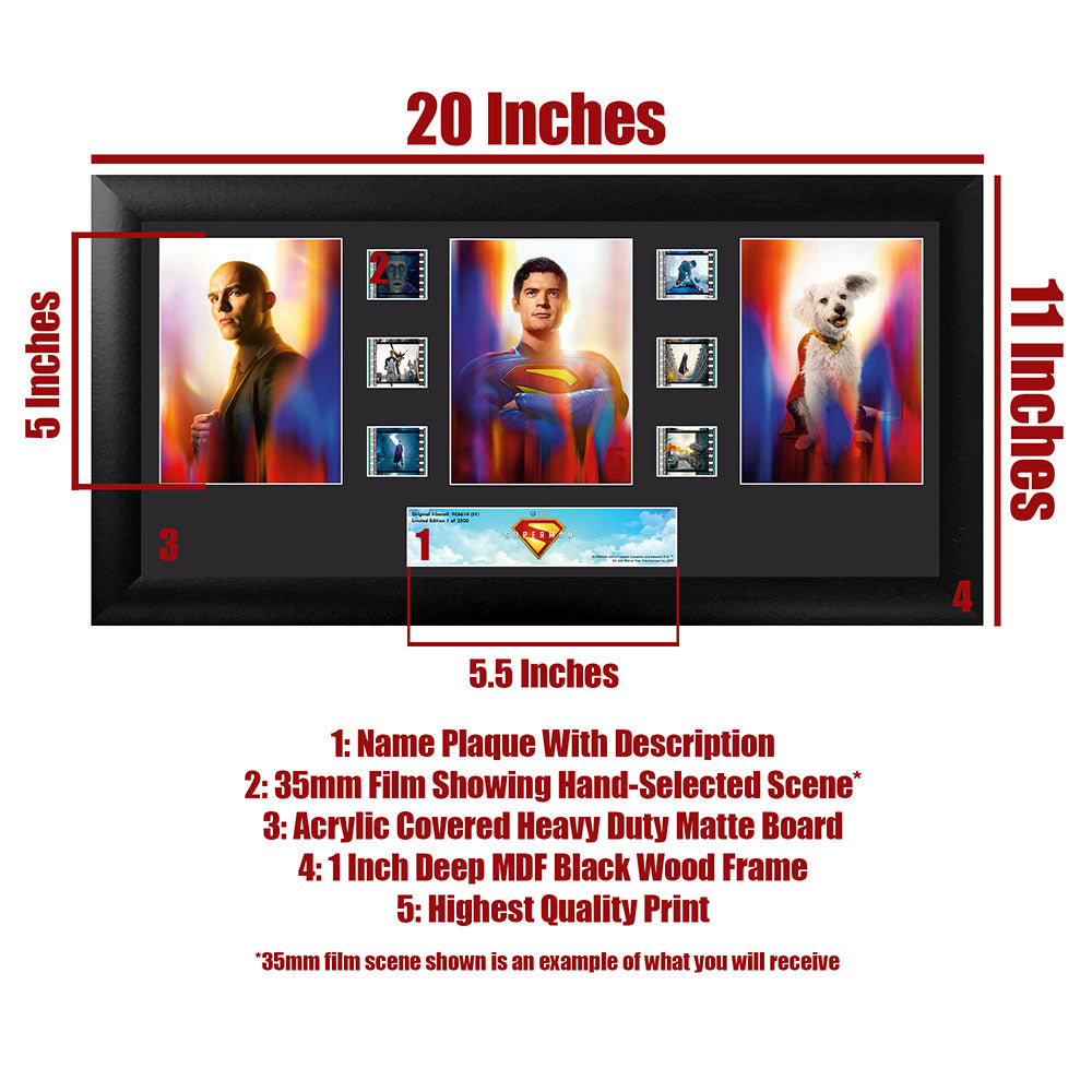 Superman (2025) (Hope, Power & Loyalty) Limited Edition Trio FilmCells™ Presentation USFC6614