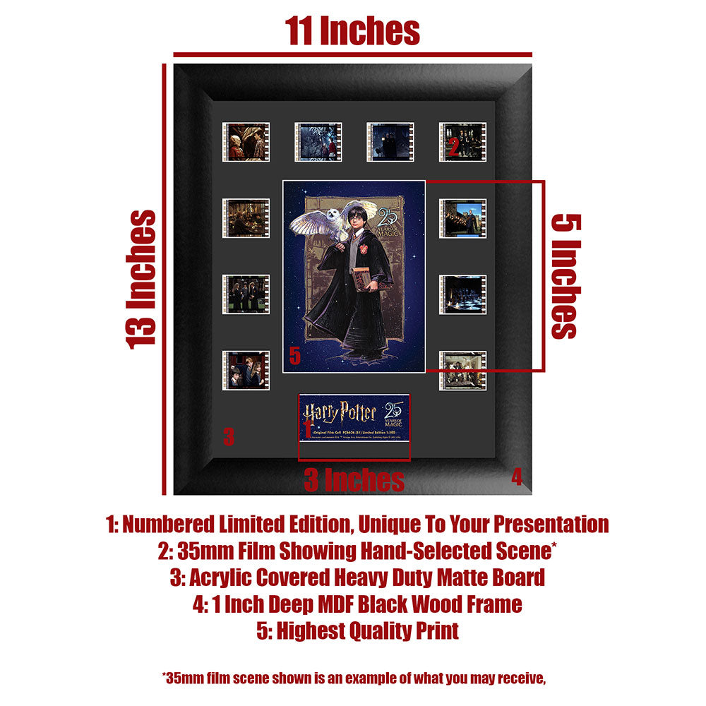 Harry Potter 25 Years of Magic (The Boy Who Lived) Mini Montage Framed FilmCells™ Presentation USFC6626