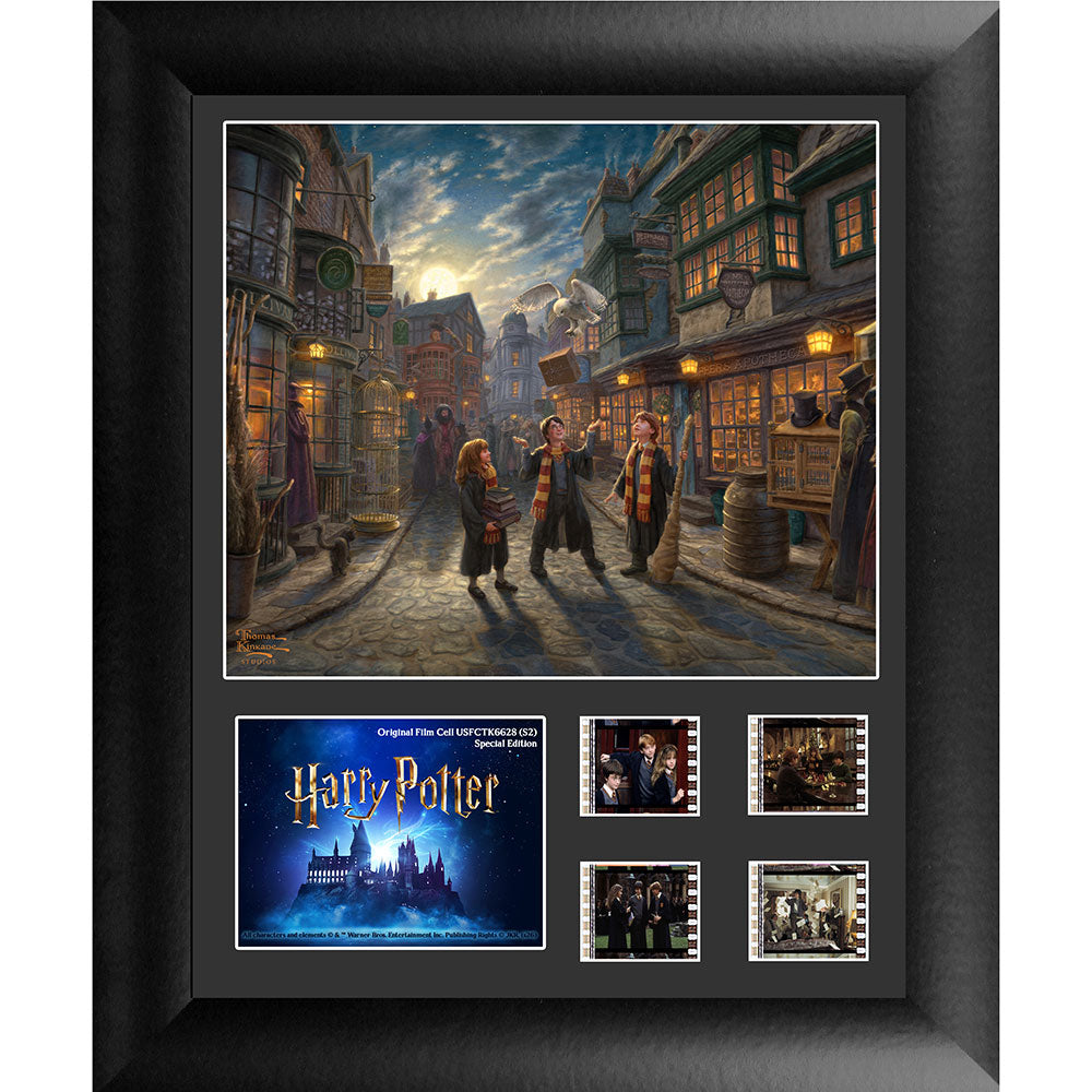 Thomas Kinkade Studios Harry Potter (Diagon Alley) Double Framed FilmCells™ Presentation USFC6628