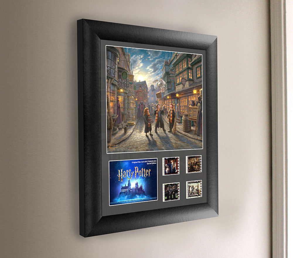 Thomas Kinkade Studios Harry Potter (Diagon Alley) Double Framed FilmCells™ Presentation USFC6628