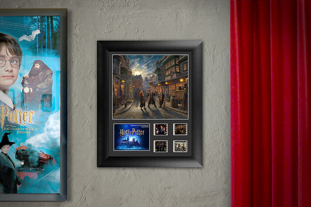 Thomas Kinkade Studios Harry Potter (Diagon Alley) Double Framed FilmCells™ Presentation USFC6628