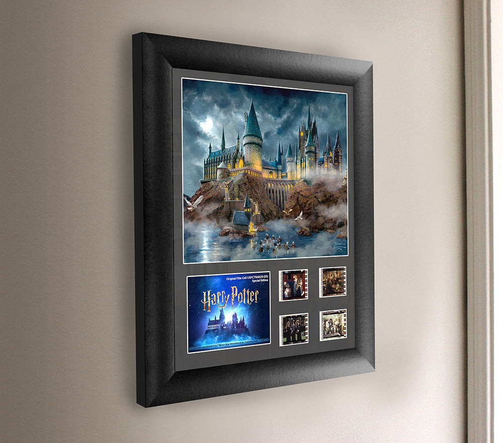 Thomas Kinkade Studios Harry Potter (Hogwarts At Night) Double Framed FilmCells™ Presentation USFC6629
