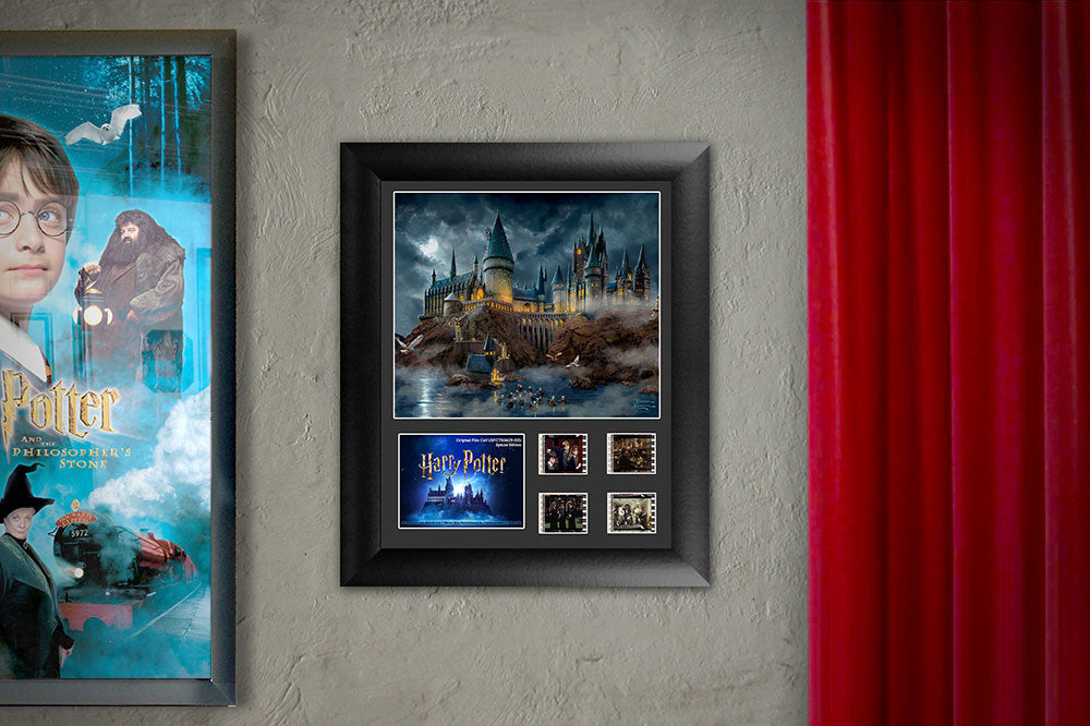 Thomas Kinkade Studios Harry Potter (Hogwarts At Night) Double Framed FilmCells™ Presentation USFC6629