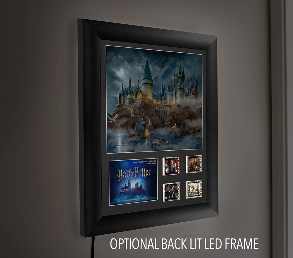 Thomas Kinkade Studios Harry Potter (Hogwarts At Night) Double Framed FilmCells™ Presentation USFC6629