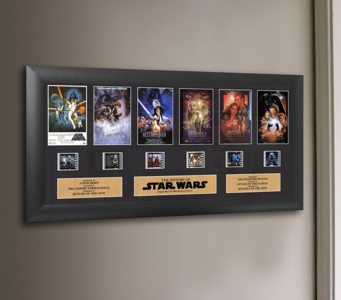 Star Wars: Episodes 1-6 Tribute (Through The Ages) FilmCells Presentation Limited Edition Deluxe Wall Art USTR09