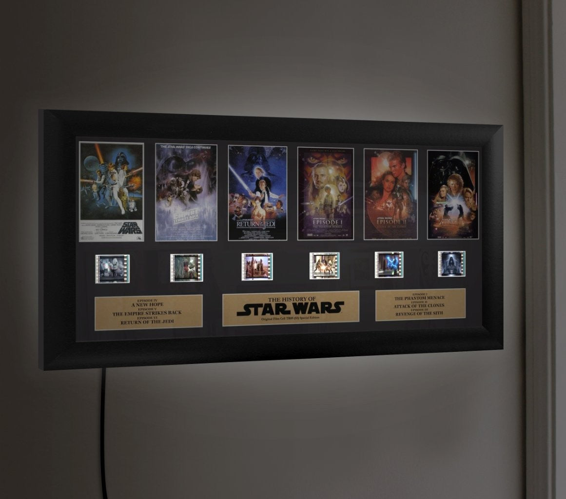 Star Wars: Episodes 1-6 Tribute (Through The Ages) FilmCells Presentation Limited Edition Deluxe Wall Art USTR09