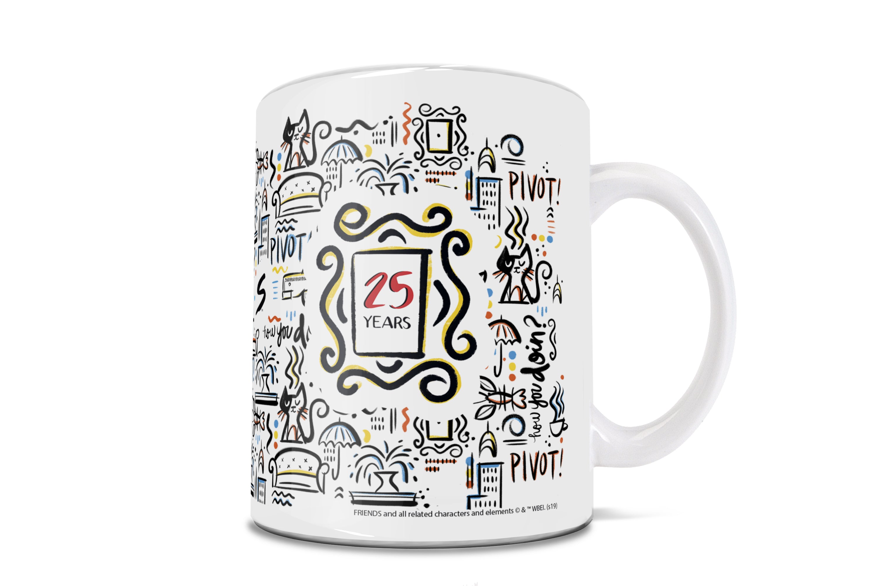 Friends: The Television Show (25 Year Anniversary) 11 oz Ceramic Mug WMUG1004
