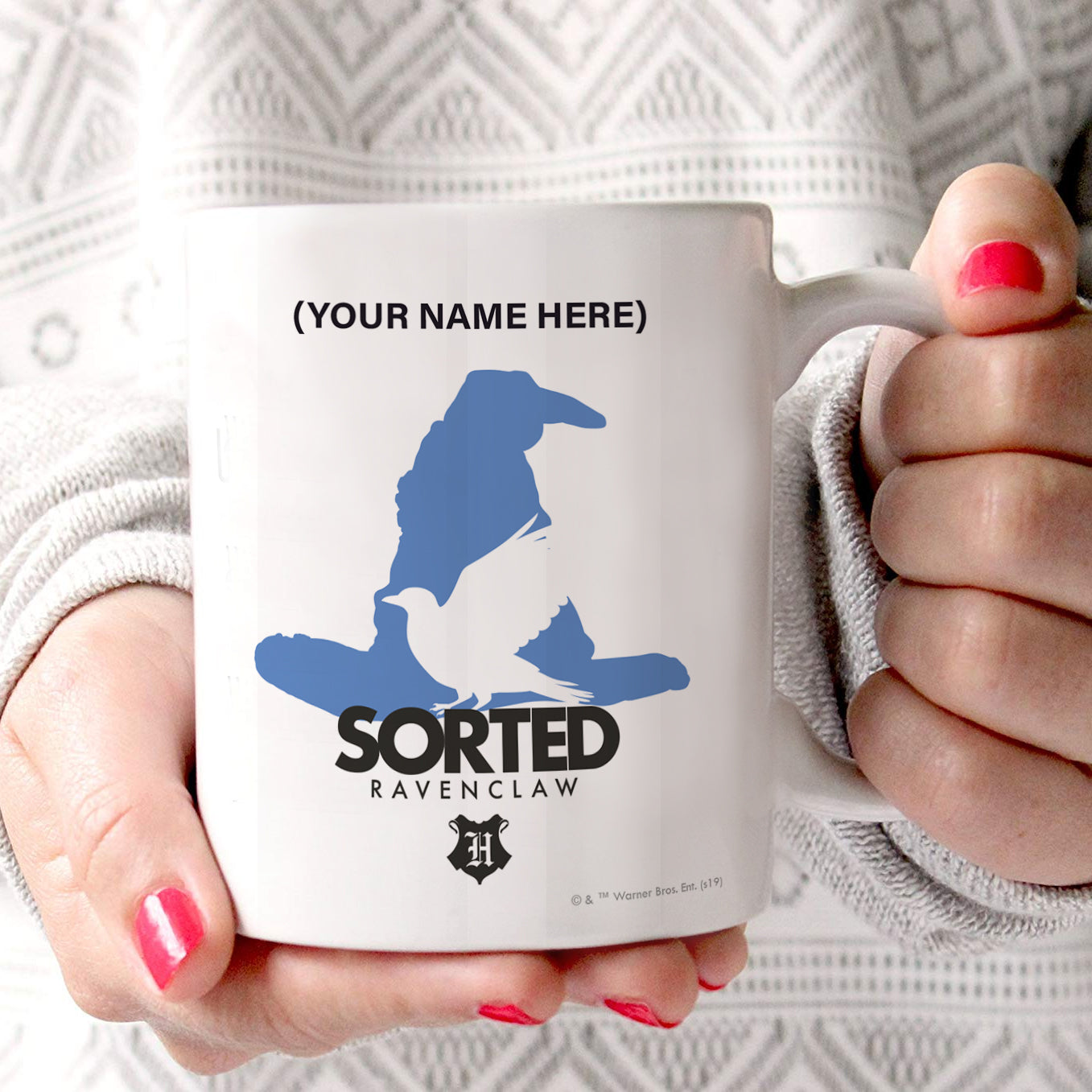 Harry Potter (Sorted Ravenclaw - Personalized) 11 oz White Ceramic Mug WMUG1043