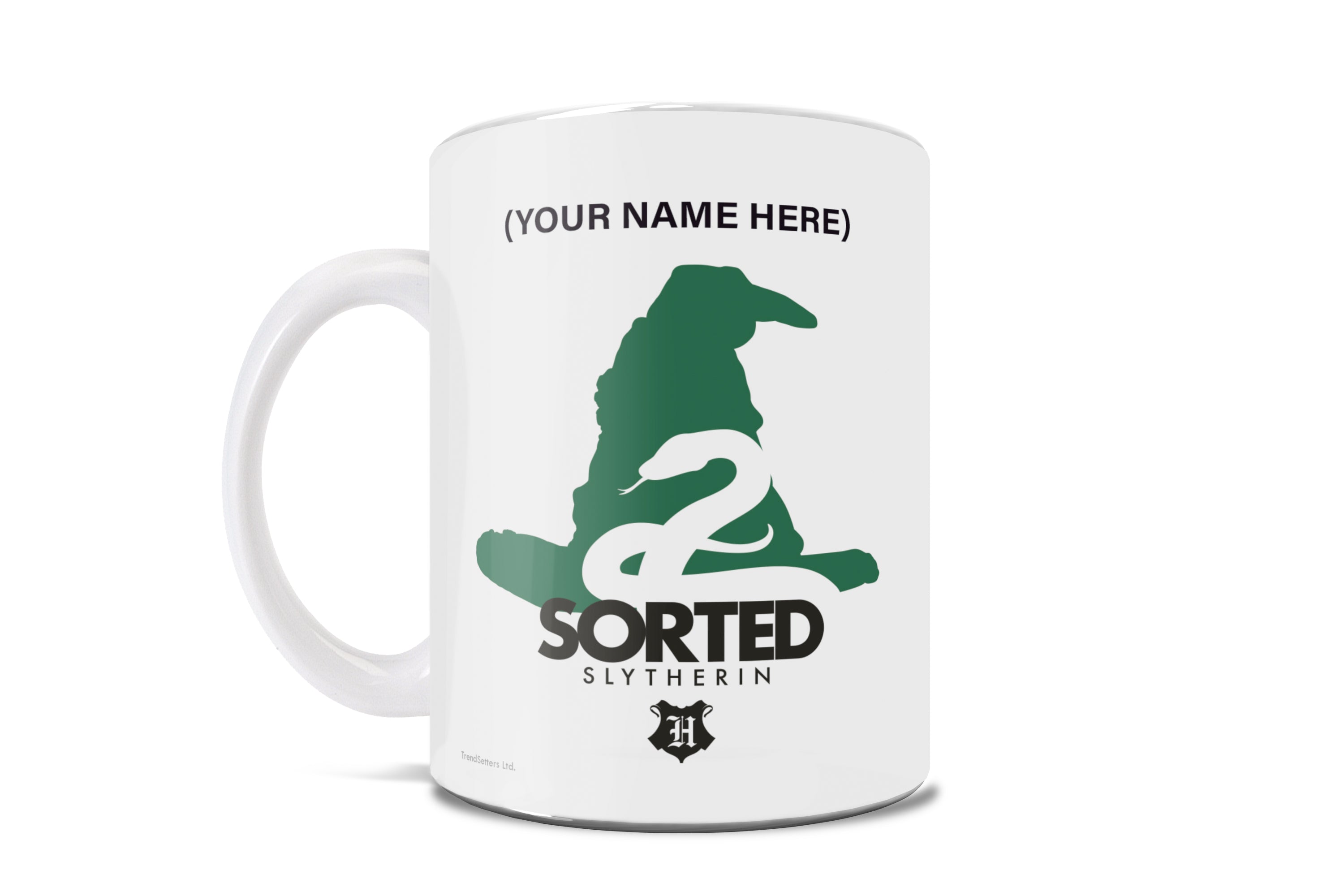 Harry Potter (Slytherin - Minimalist Sorting Hat) 11 oz White Ceramic Mug WMUG1044