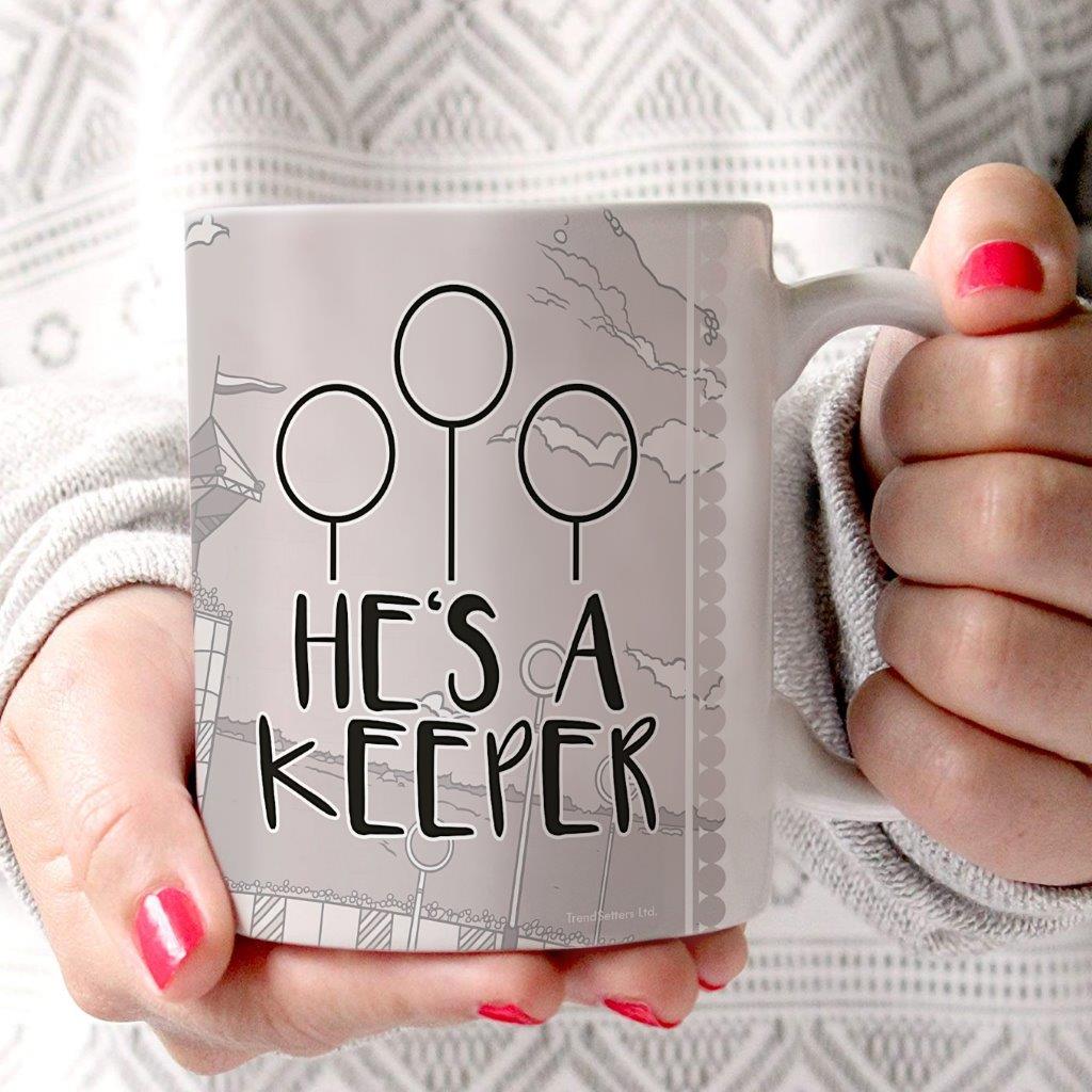 Harry Potter (I'm a Catch He's a Keeper) 11 oz White Ceramic Mug WMUG1061