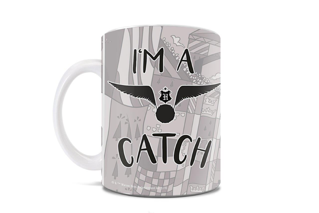 Harry Potter (I'm a Catch She's a Keeper) 11 oz White Ceramic Mug WMUG1062