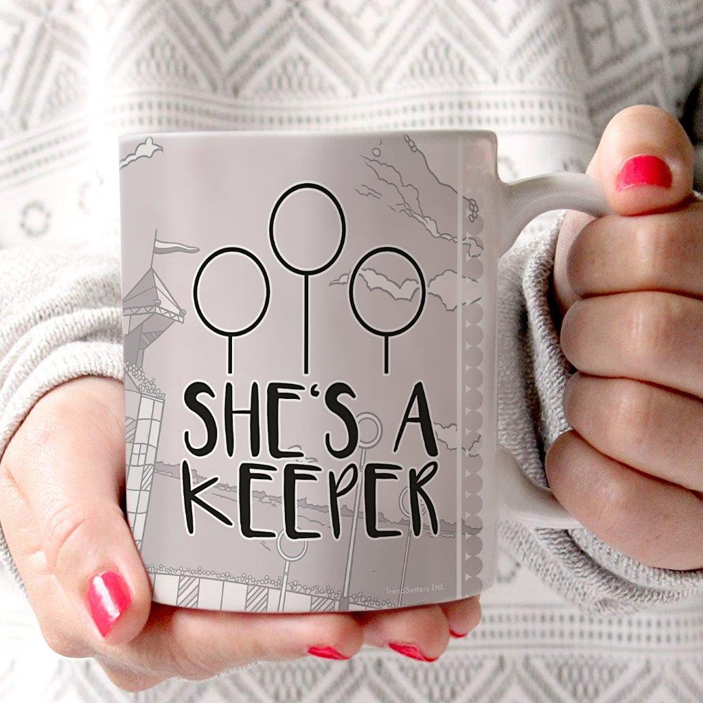 Harry Potter (I'm a Catch She's a Keeper) 11 oz White Ceramic Mug WMUG1062