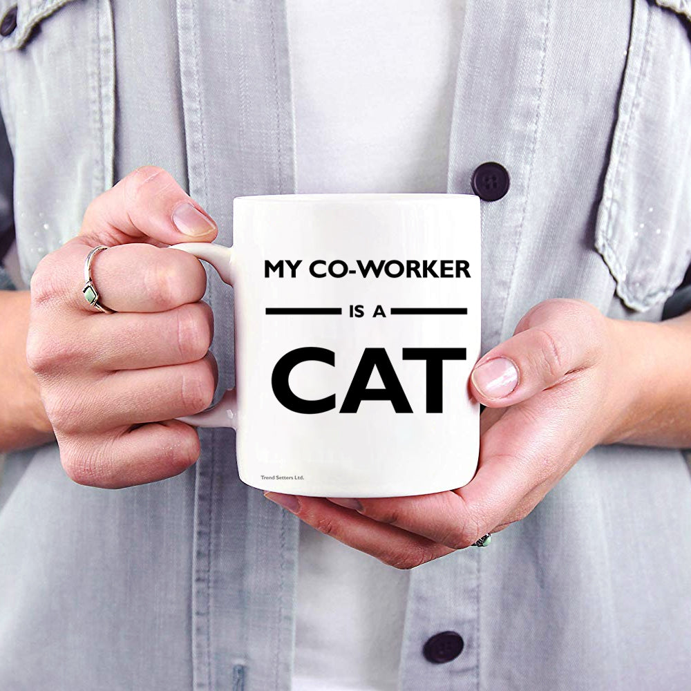 Career Collection (My Co-worker is a Cat) 11 oz Ceramic Mug WMUG1114