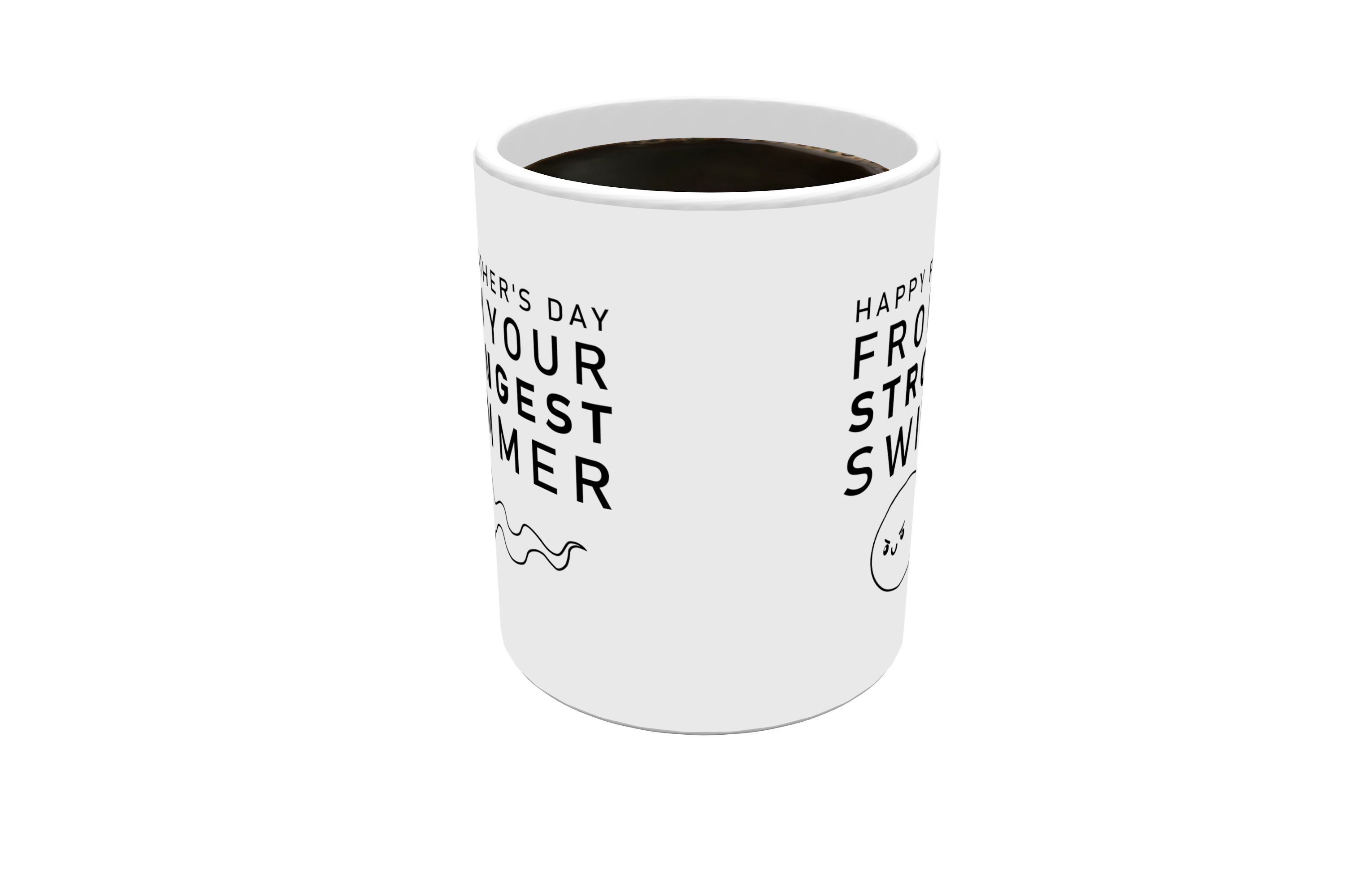 Parent Collection (Happy Fathers Day From Your Strongest Swimmer) 11 oz Ceramic Mug WMUG1169