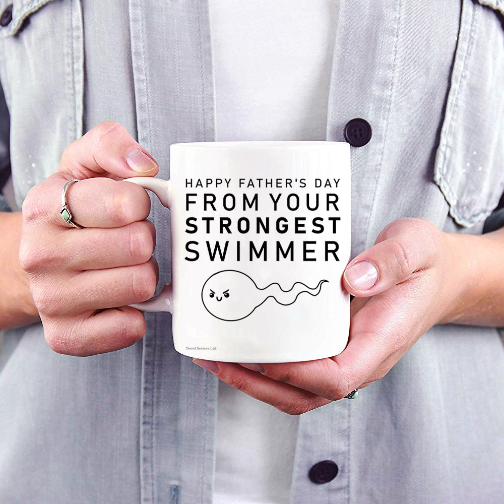 Parent Collection (Happy Fathers Day From Your Strongest Swimmer) 11 oz Ceramic Mug WMUG1169