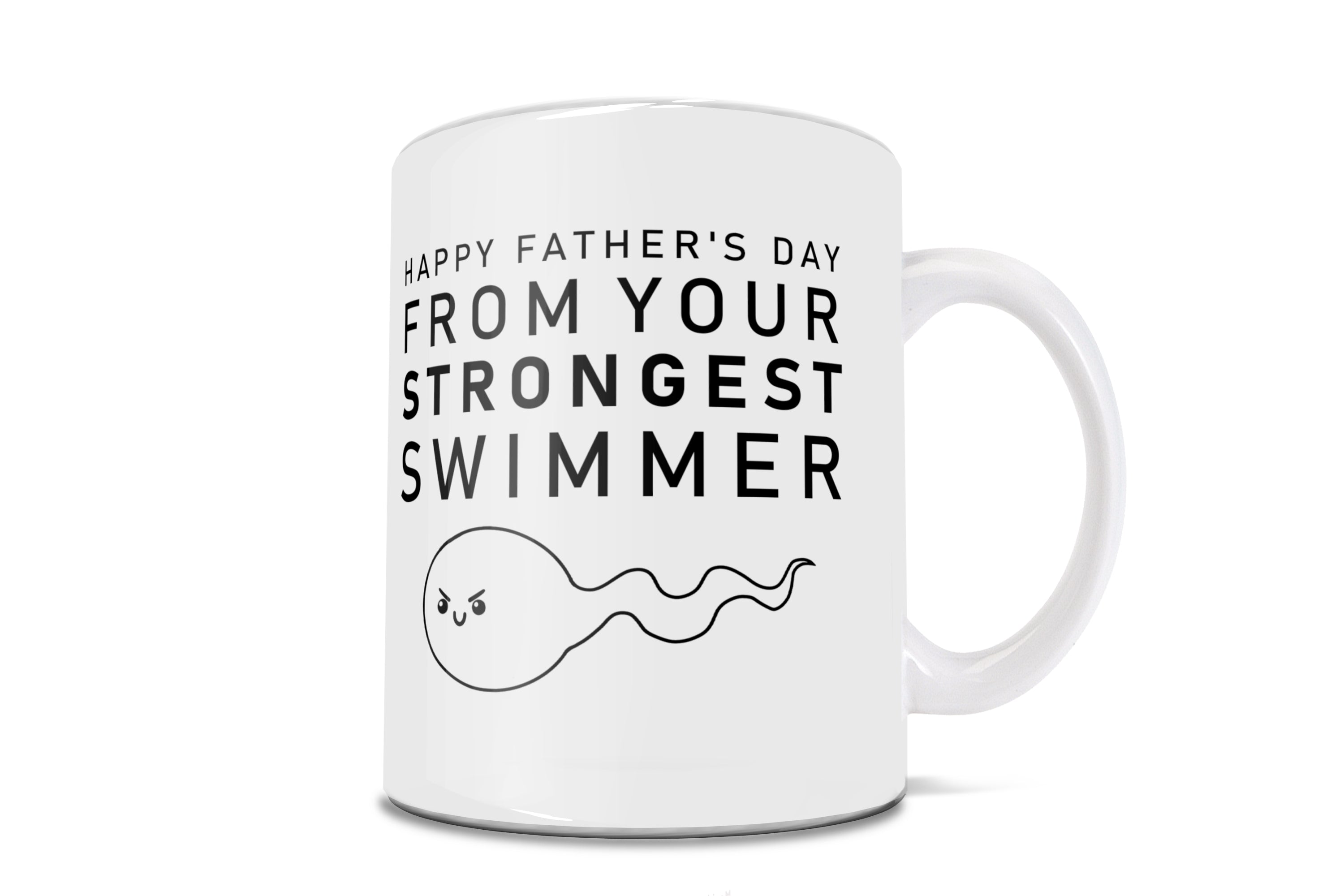 Parent Collection (Happy Fathers Day From Your Strongest Swimmer) 11 oz Ceramic Mug WMUG1169