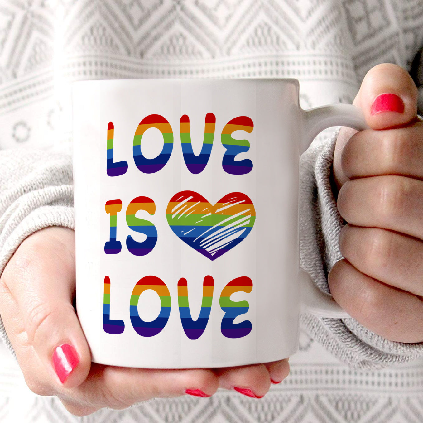 Pride Collection (Love Is Love) 11 oz Ceramic Mug WMUG1171