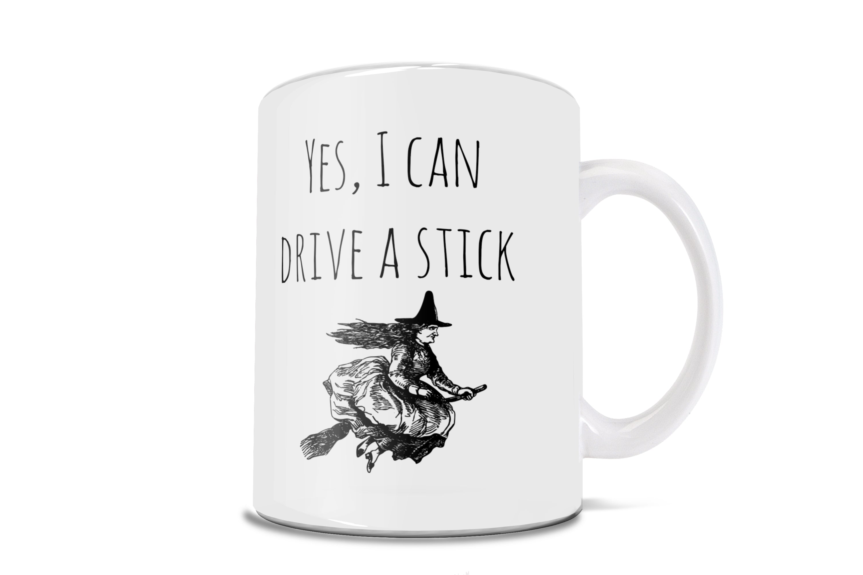 Halloween Collection (Halloween - I Can Drive Stick) 11 oz Ceramic Mug WMUG1172