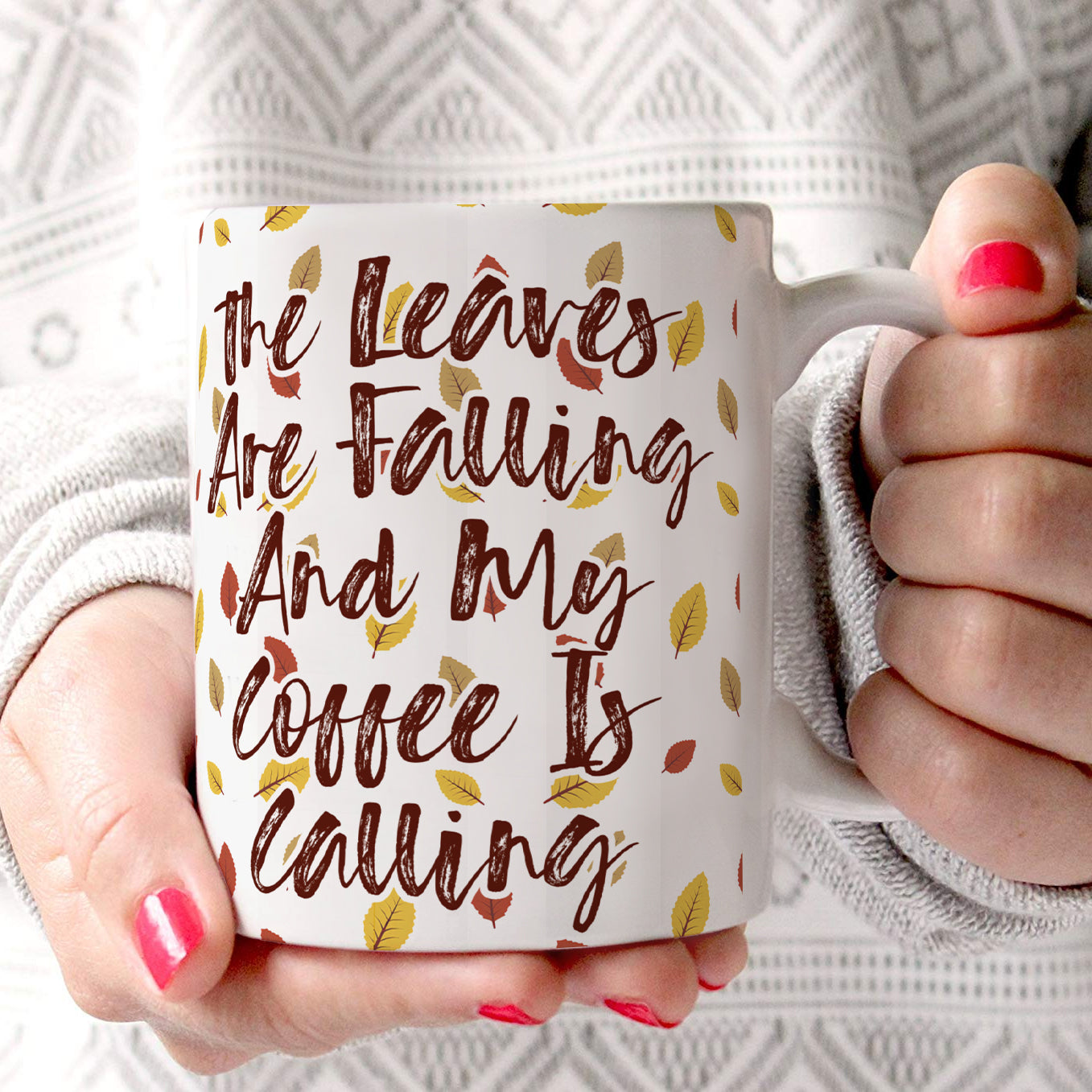 Halloween Collection (The Leaves Are Falling) 11 oz Ceramic Mug WMUG1176