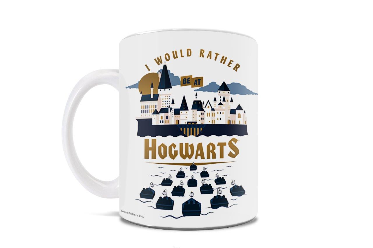 Harry Potter (I Would Rather Be at Hogwarts) 11 oz White Ceramic Mug WMUG1182