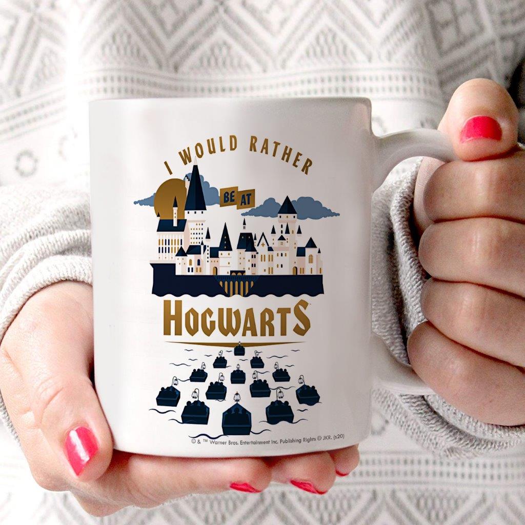 Harry Potter (I Would Rather Be at Hogwarts) 11 oz White Ceramic Mug WMUG1182