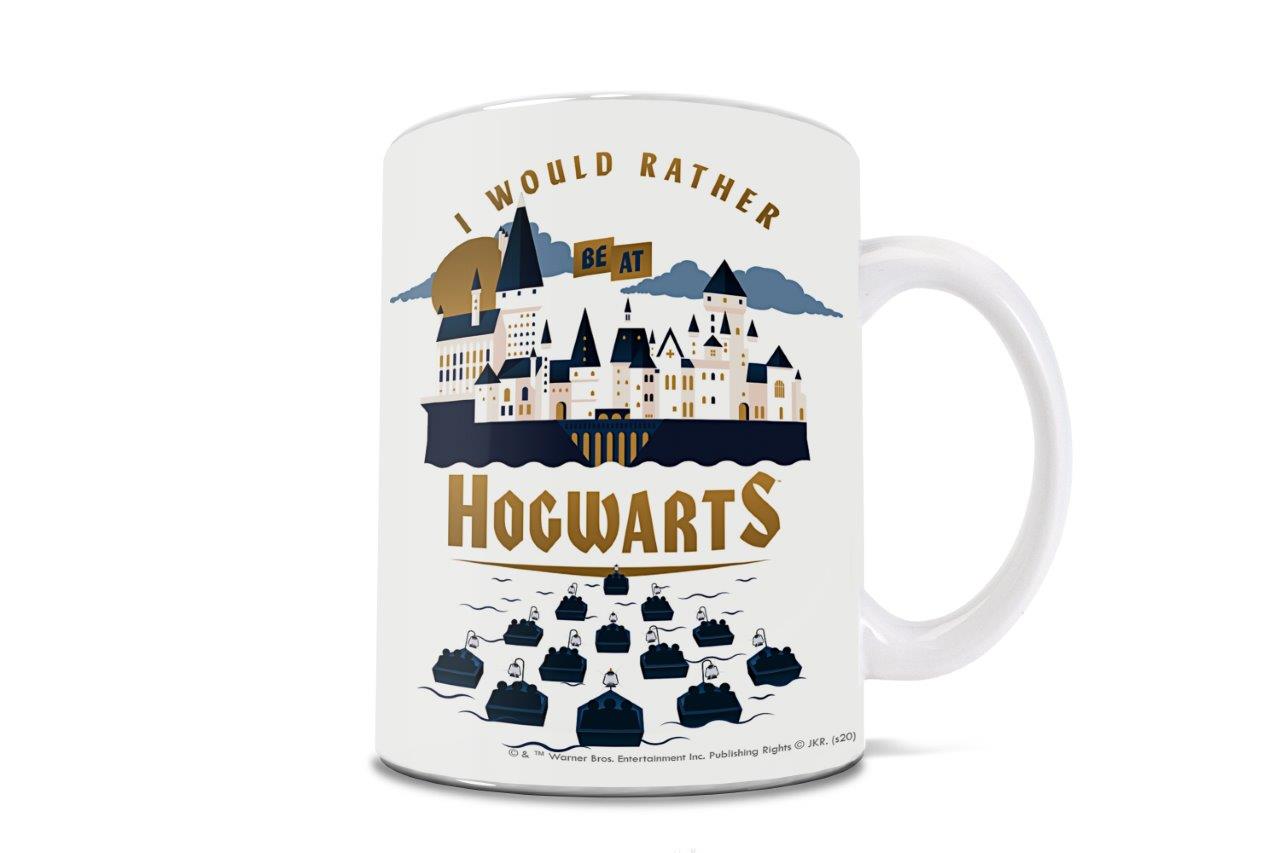 Harry Potter (I Would Rather Be at Hogwarts) 11 oz White Ceramic Mug WMUG1182