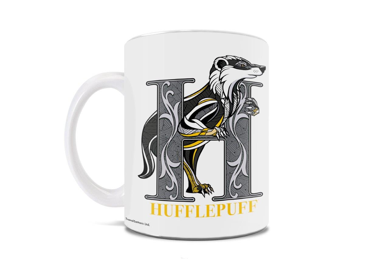 Harry Potter (Hufflepuff Emblem) 11 oz White Ceramic Mug WMUG1183