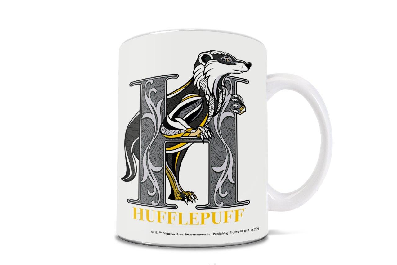 Harry Potter (Hufflepuff Emblem) 11 oz White Ceramic Mug WMUG1183