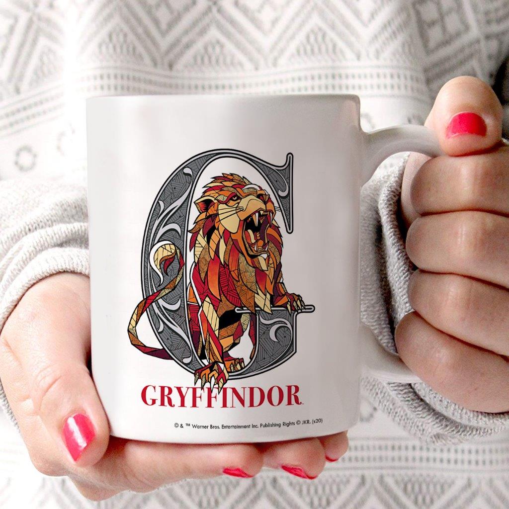 Harry Potter (Gryffindor Emblem) 11 oz White Ceramic Mug WMUG1185