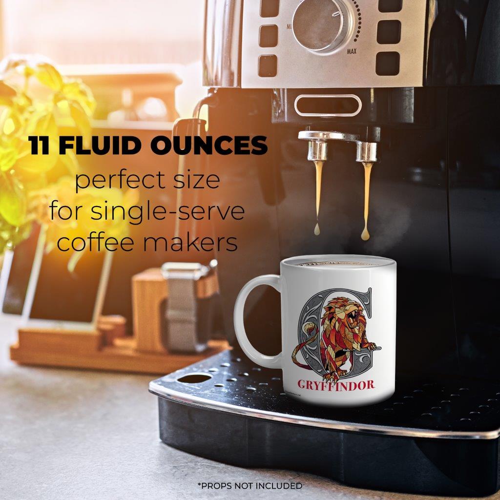 Harry Potter (Gryffindor Emblem) 11 oz White Ceramic Mug WMUG1185