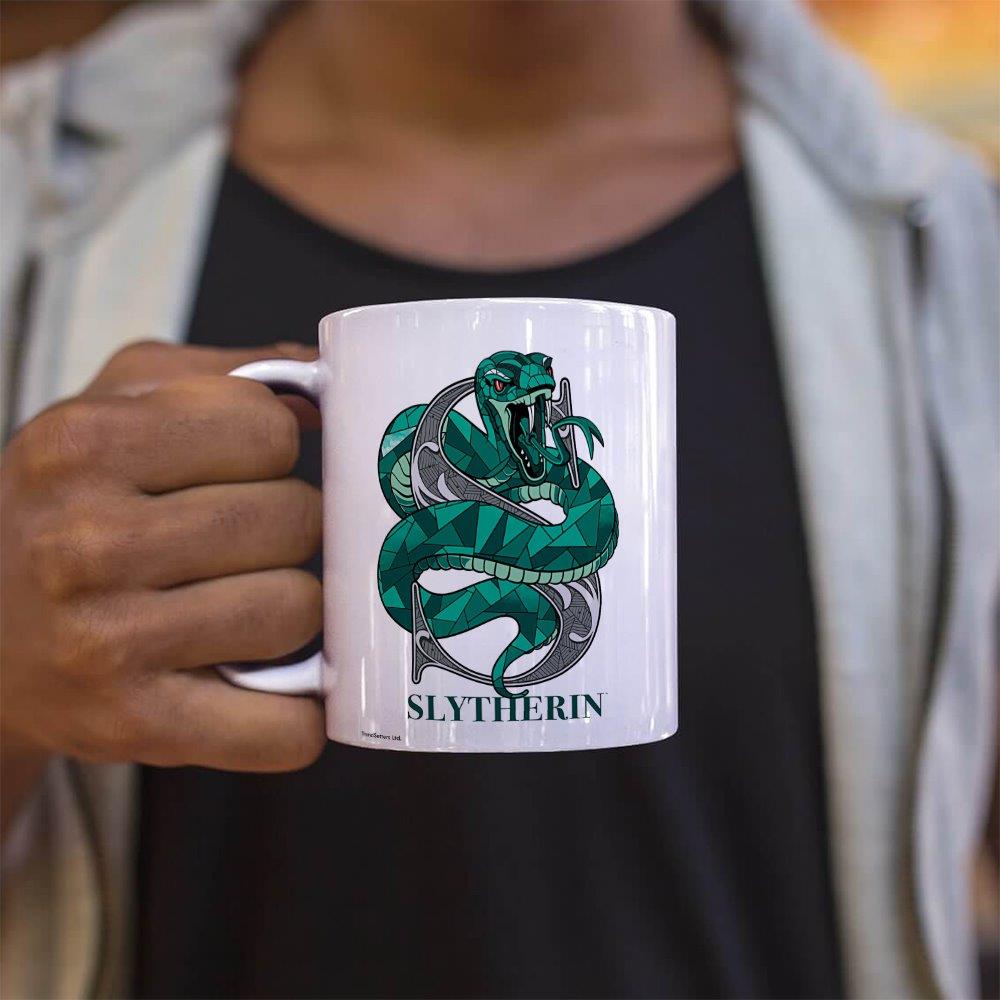 Harry Potter (Slytherin Emblem) 11 oz White Ceramic Mug WMUG1186