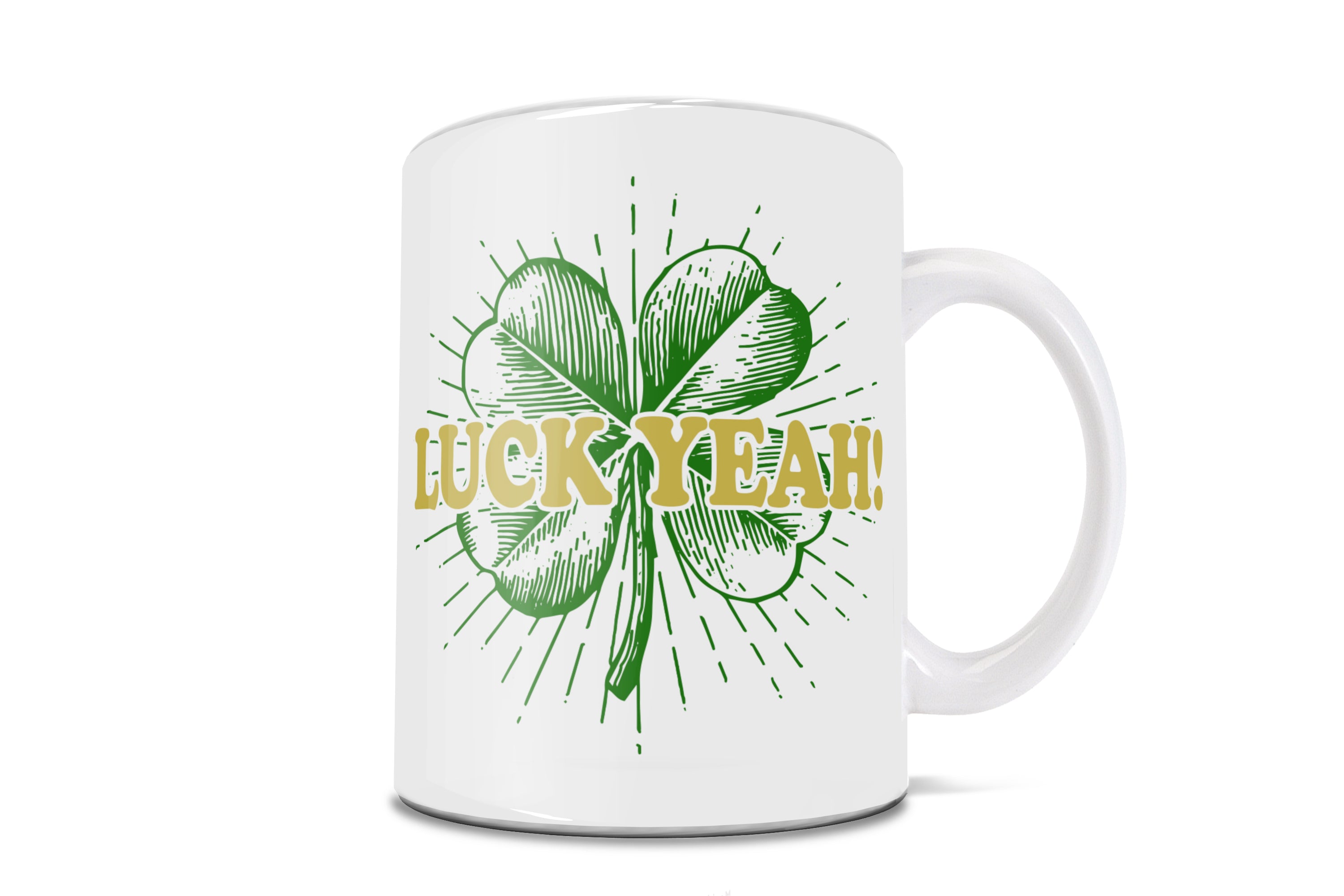 St. Patricks Day Collection (Vintage Clover) 11 oz Ceramic Mug WMUG1242