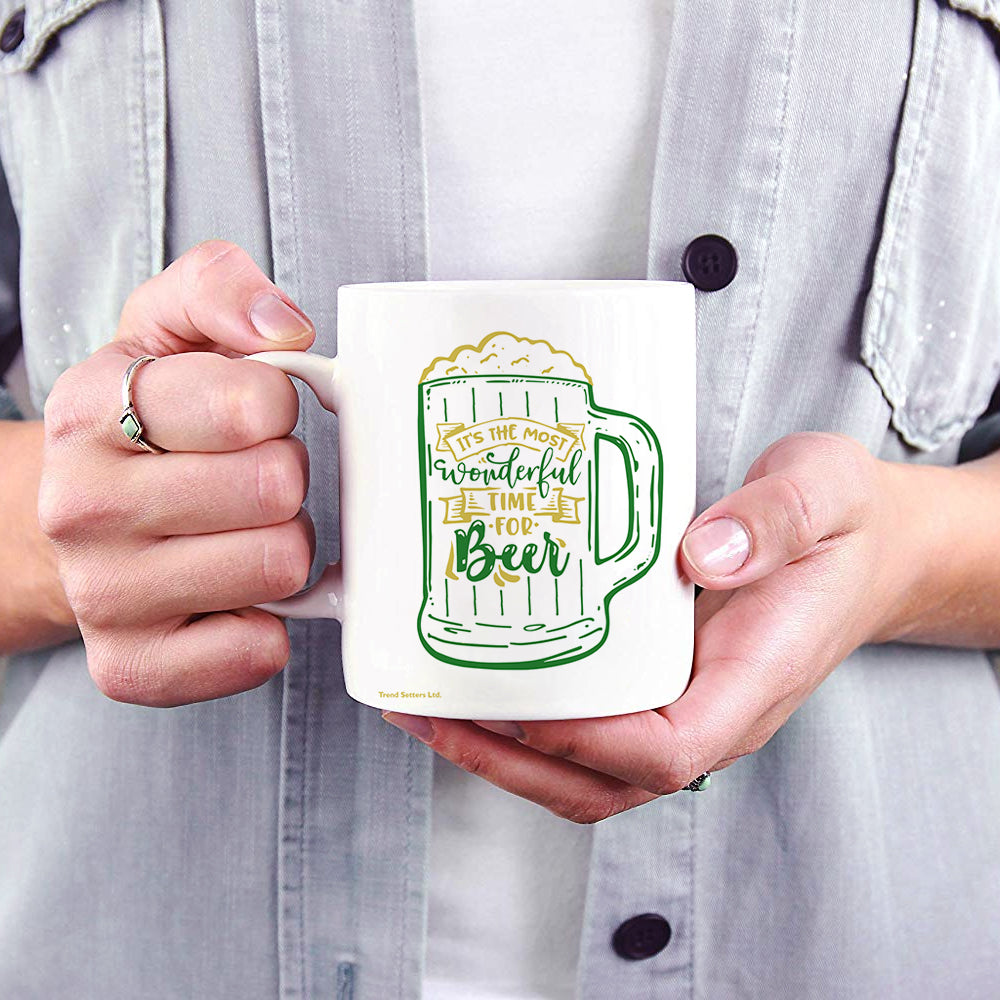 St. Patricks Day Collection (Time For Beer) 11 oz Ceramic Mug WMUG1244