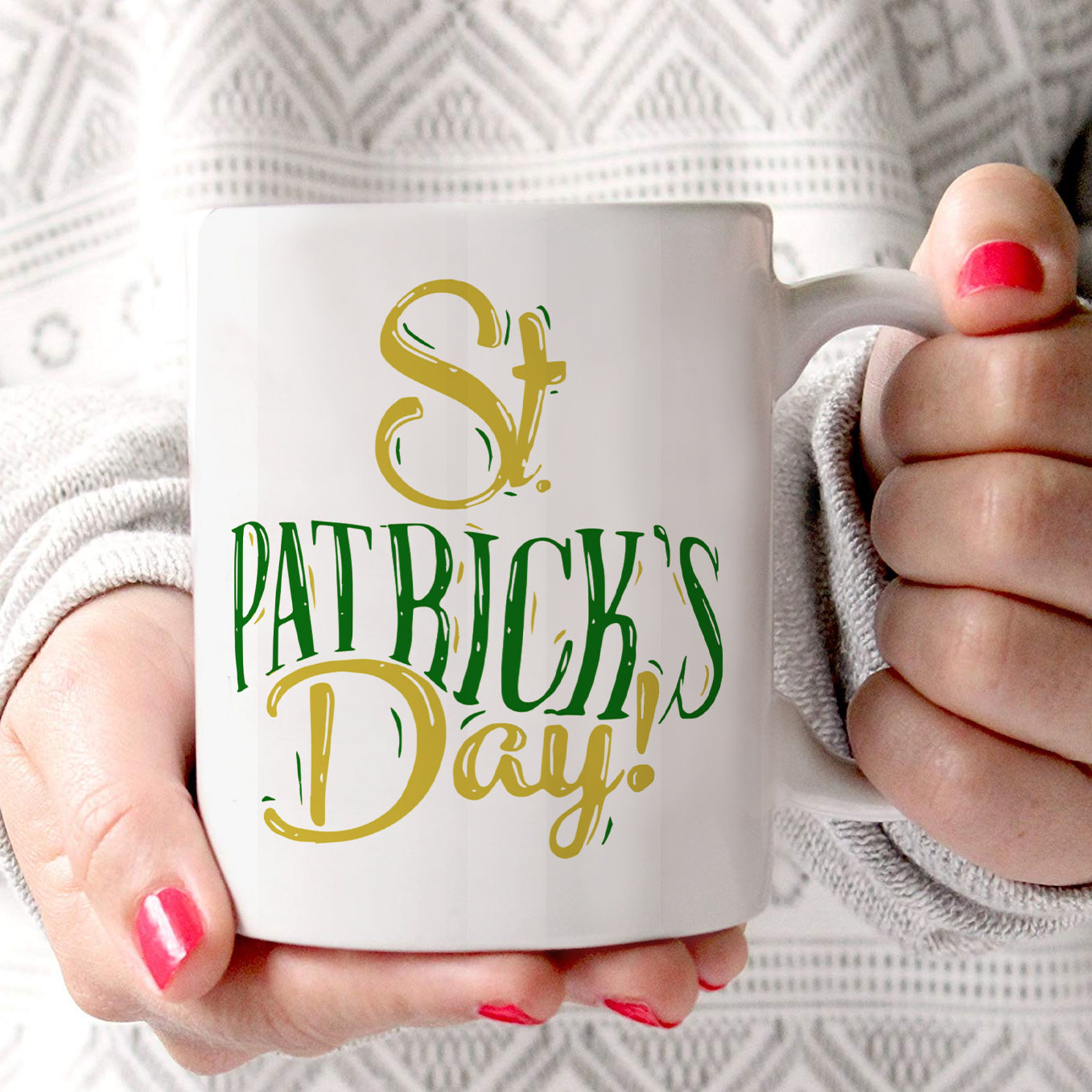 St. Patricks Day Collection (Time For Beer) 11 oz Ceramic Mug WMUG1244