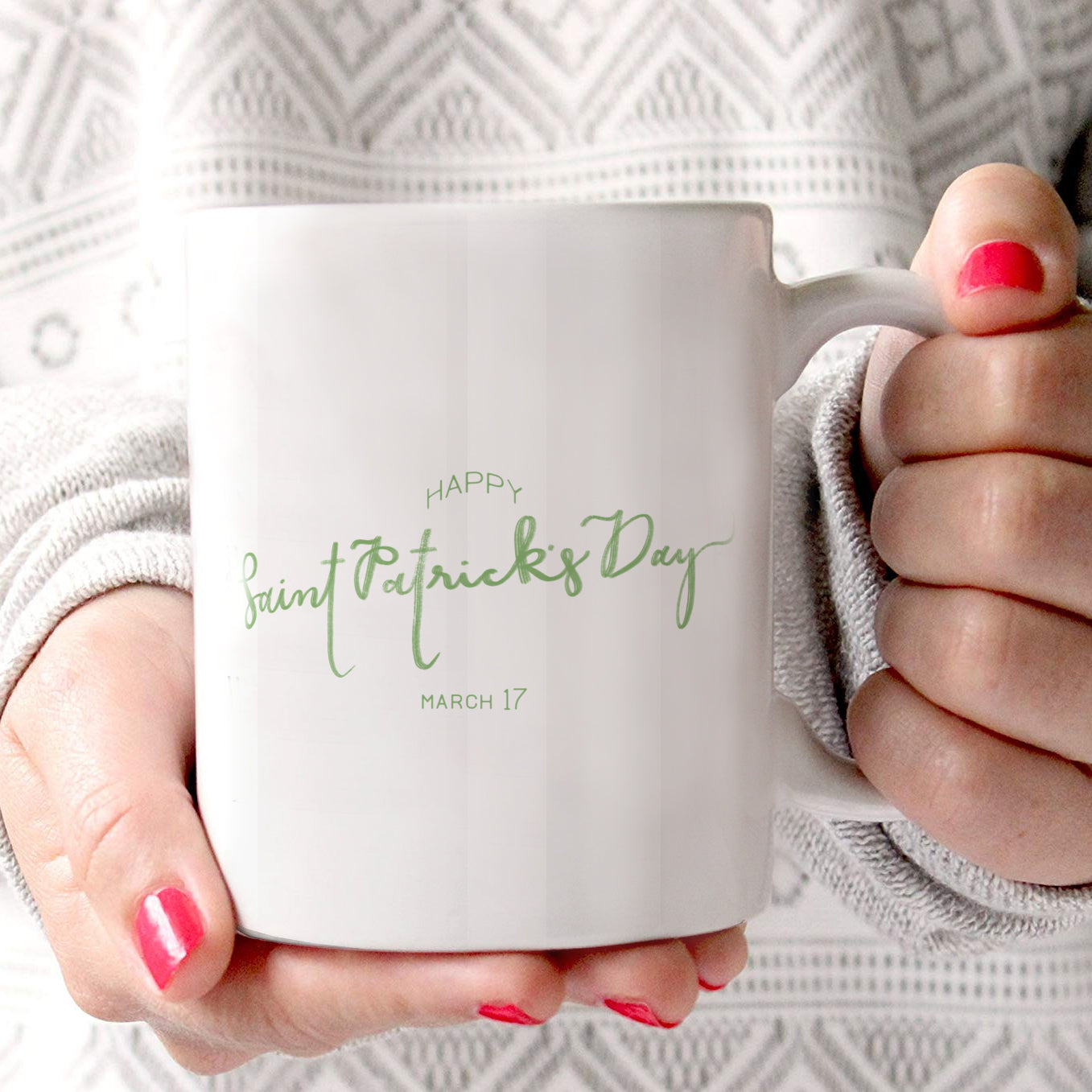 St. Patricks Day Collection (Script) 11 oz Ceramic Mug WMUG1246