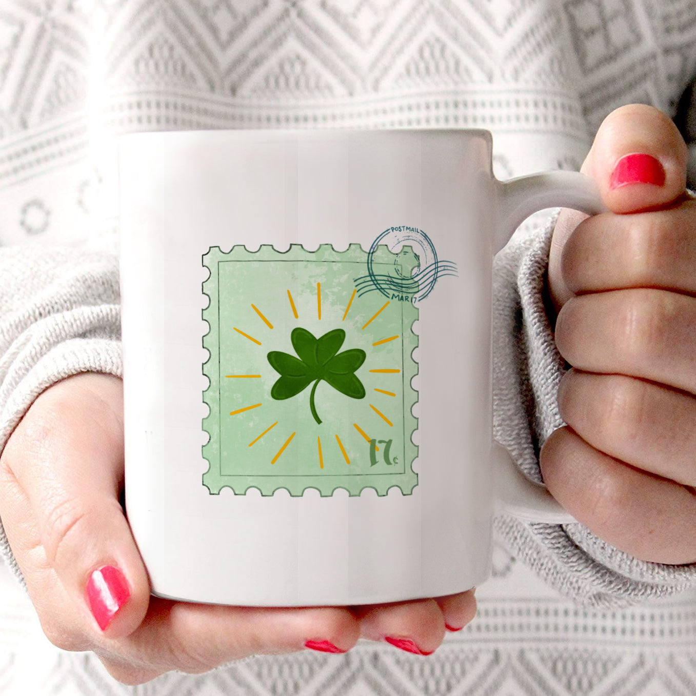 St. Patricks Day Collection (Stamp) 11 oz Ceramic Mug WMUG1247