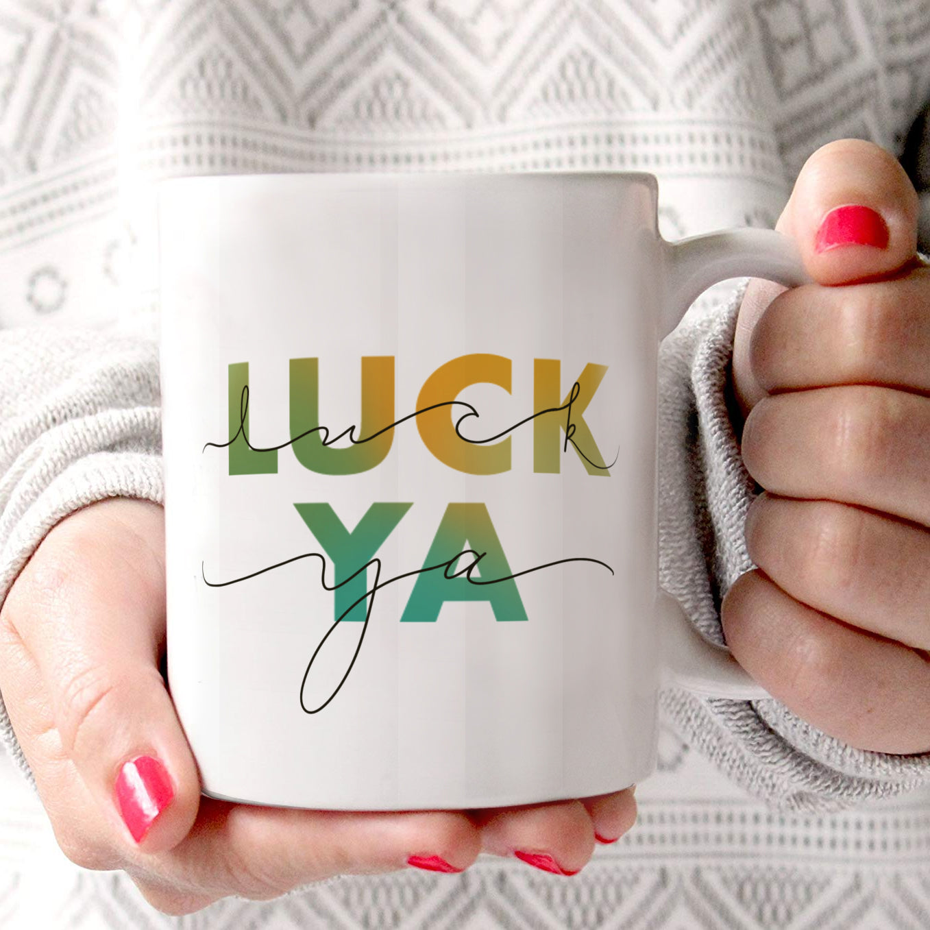 St. Patricks Day Collection (Luck Ya) 11 oz Ceramic Mug WMUG1248