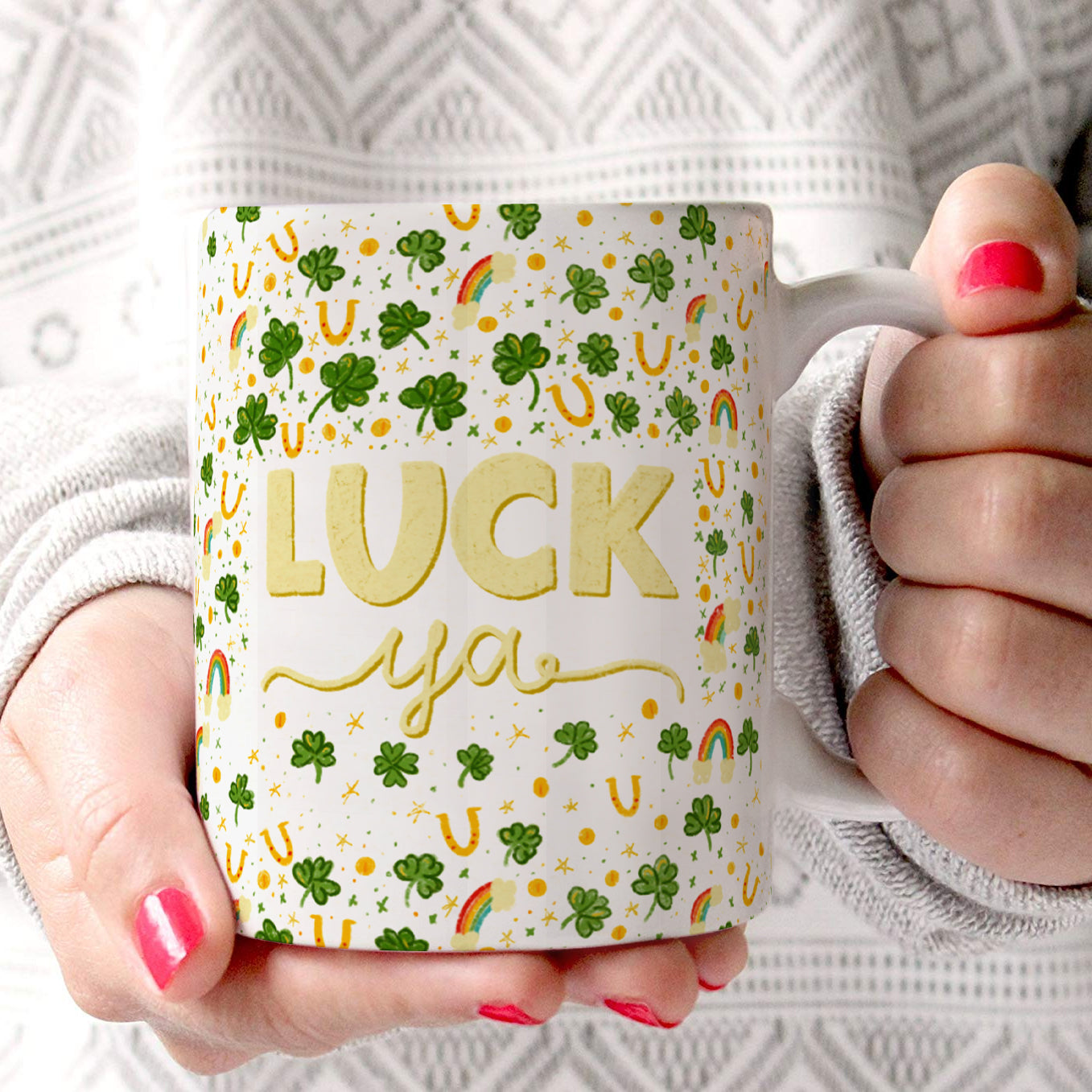 St. Patricks Day Collection (Doodle) 11 oz Ceramic Mug WMUG1249