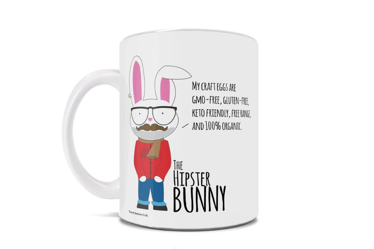 Easter Collection  (Hipster Bunny) 11 oz Ceramic Mug WMUG1274