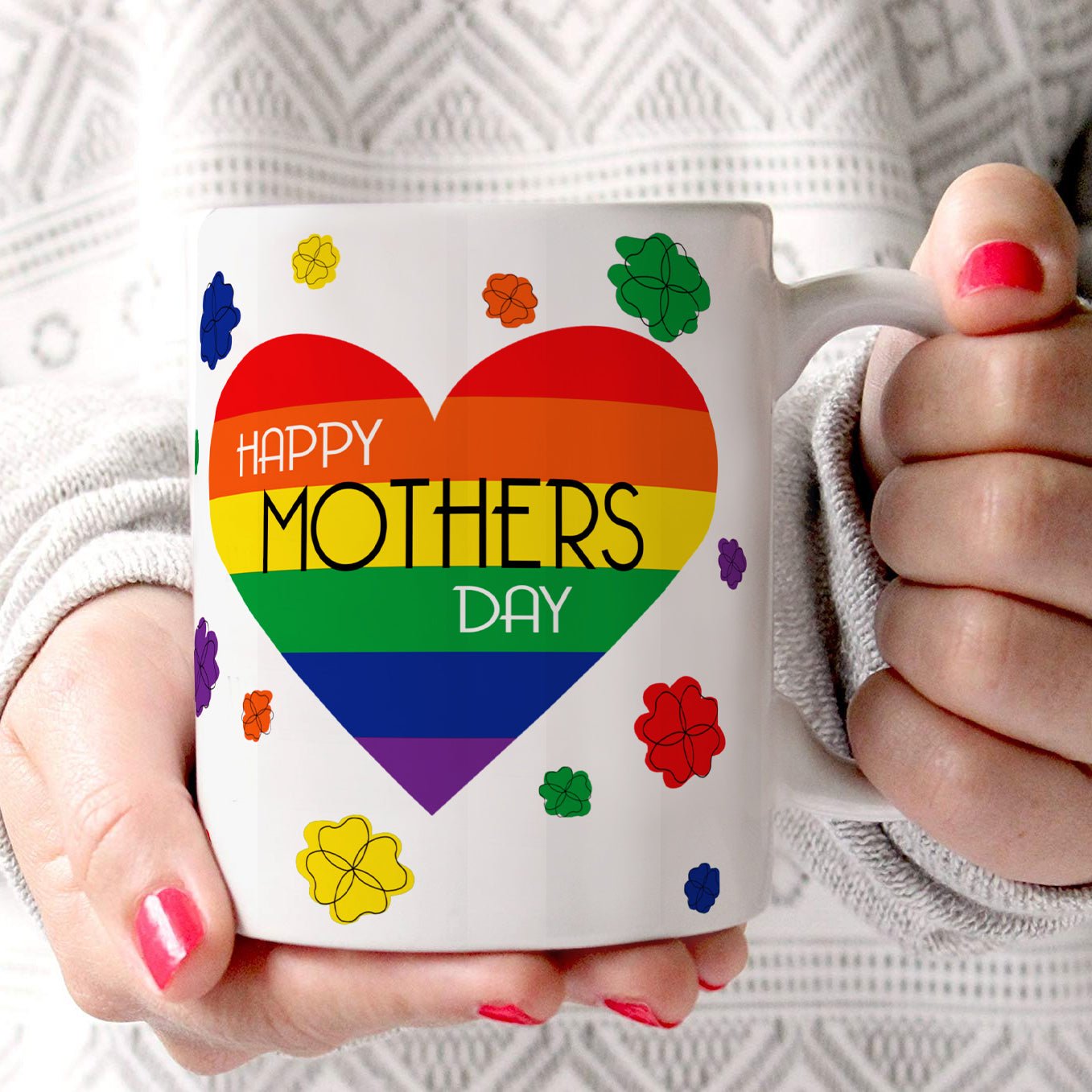 Parent Collection (Mothers Day Pride Flag) 11 oz Ceramic Mug WMUG1298