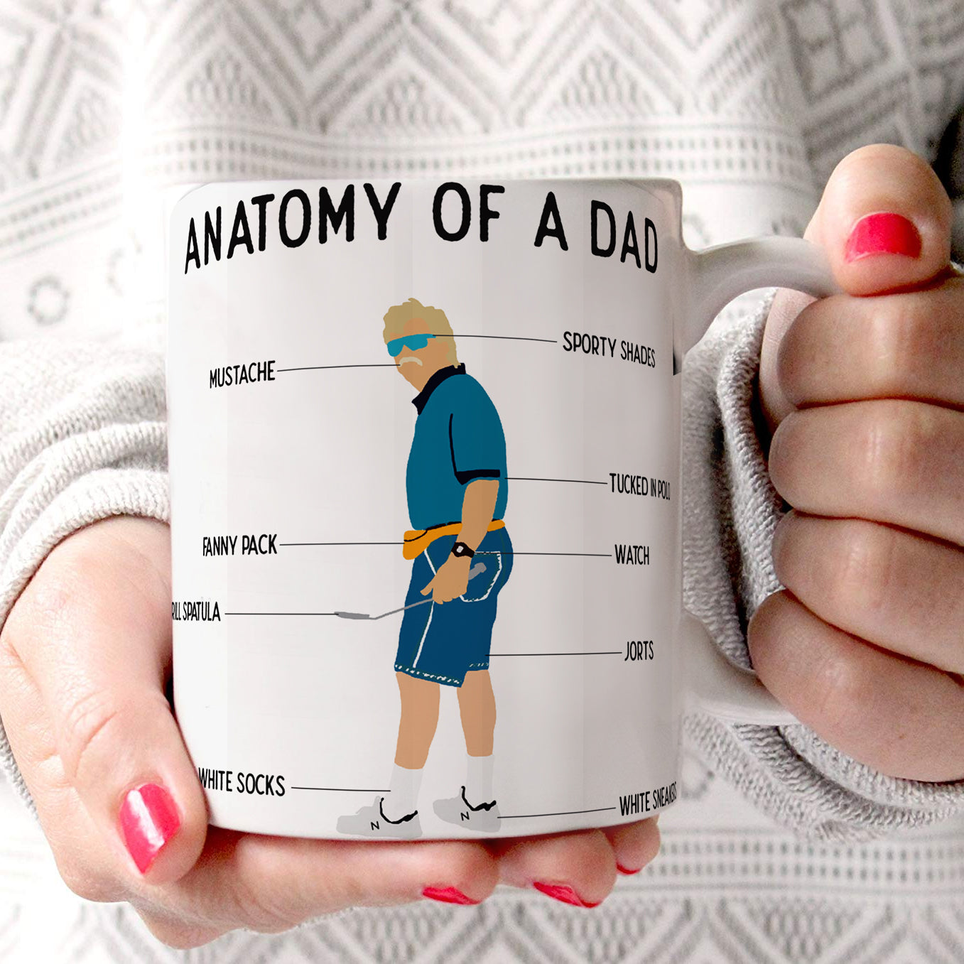 Parent Collection (Anatomy of a Dad) 11 oz Ceramic Mug WMUG1310